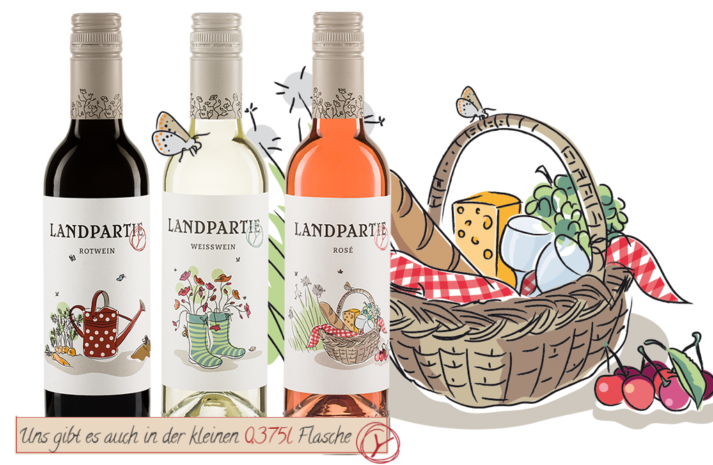 Landparty Vin rouge bio sans alcool 0,75 l chez Violey